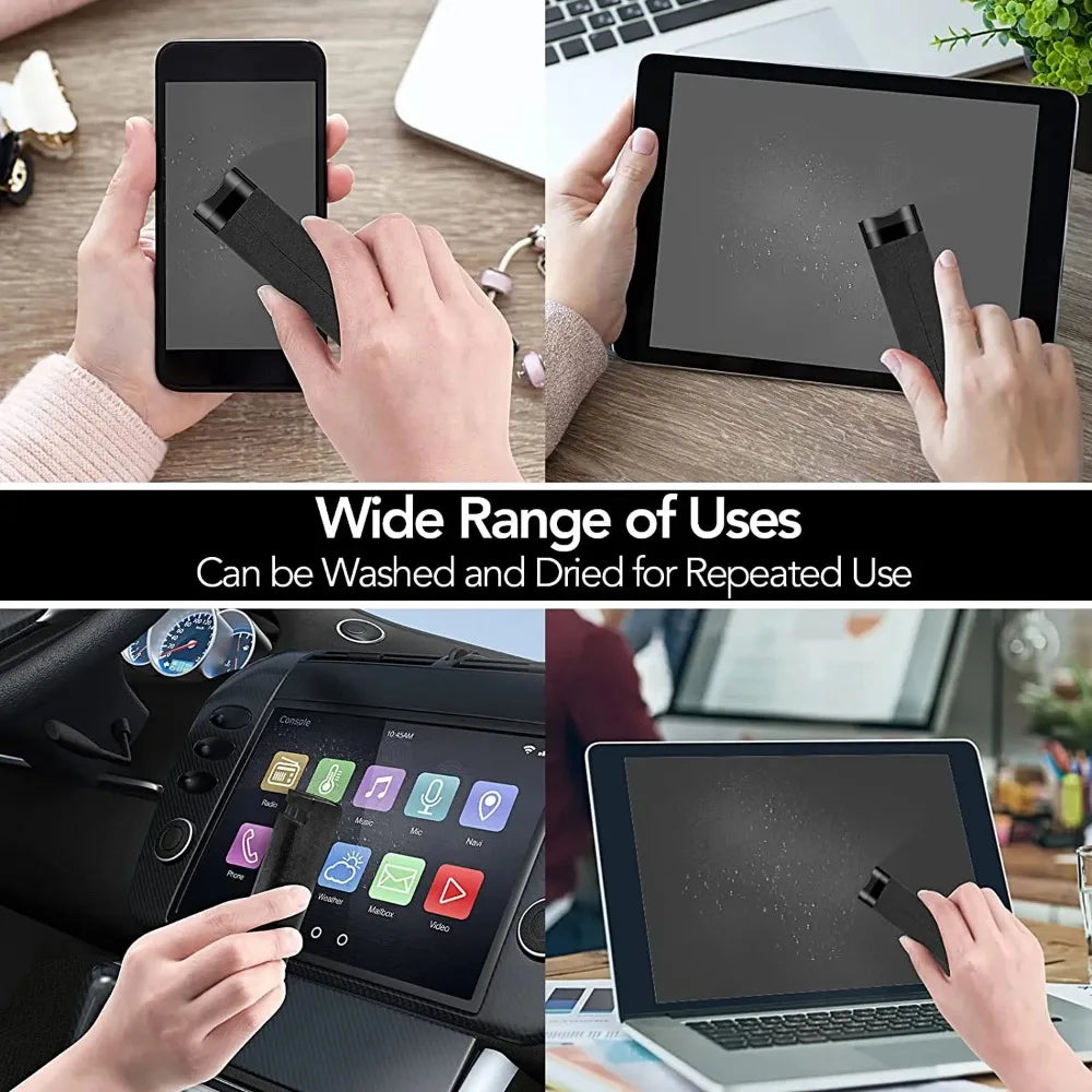 2 In 1 Phone Screen Cleaner Spray Computer Mobile Phone Screen Dust Remover Tool Microfiber Cloth For iPhone iPad Apple Polish