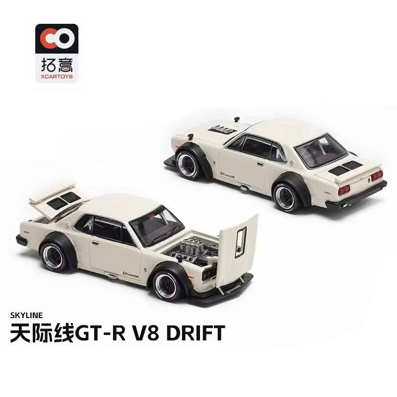 SKYLINE GT-R V8 DRIFT (KENMERO) Tokyo Exhibition Limited POPRACE1/64 True Scale Miniature Model Alloy Car Model Gift