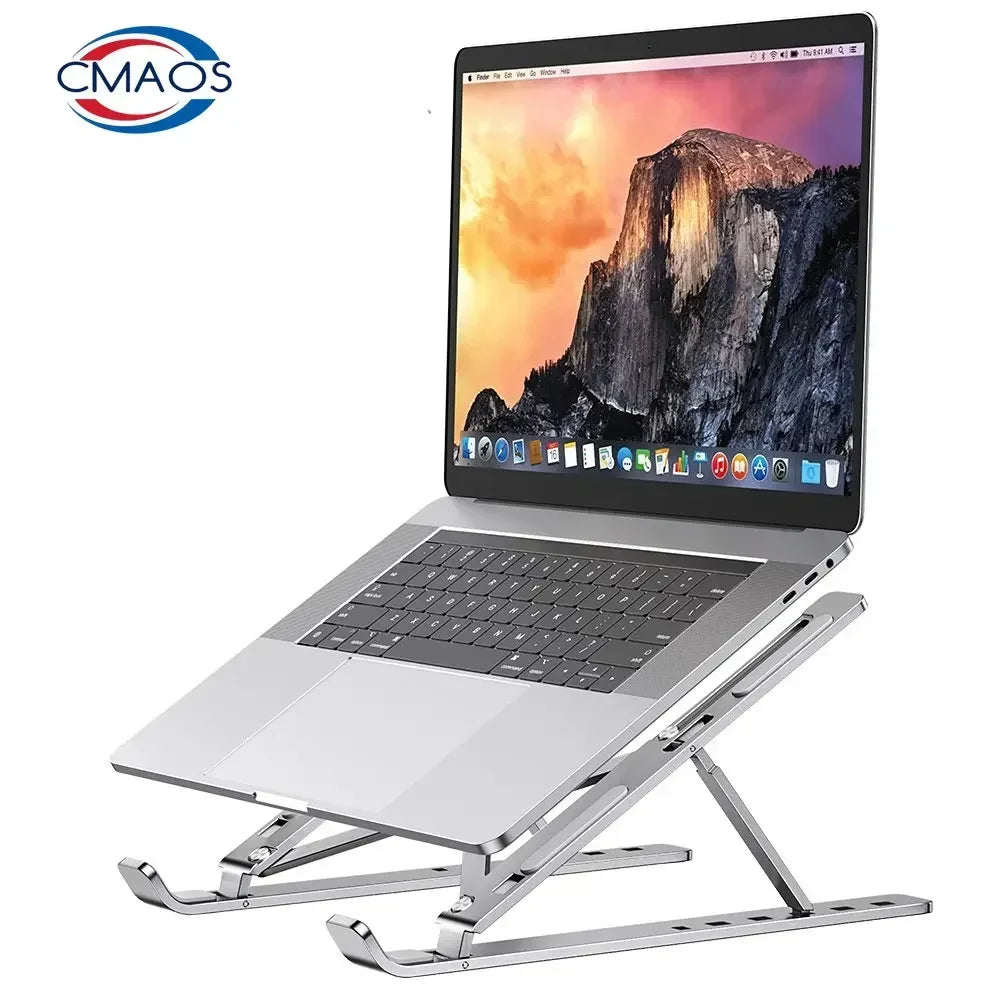 Portable Laptop Stand Aluminium Foldable Notebook Support Laptop Base Macbook Pro Holder Adjustable Bracket Computer Accessories